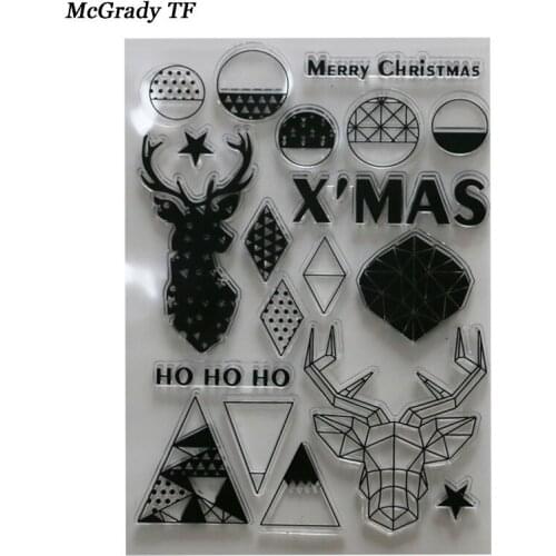 Christmas Clear Stamps For DIY Scrapbooking Album Diary Decoration Supplies Photo Album Decorative Stamp Stamps for Card Making