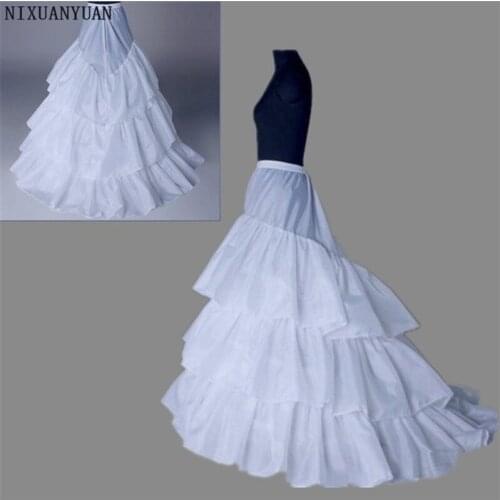 NIXUANYUAN Wedding Petticoat 2021 New Arrives 100% High Quality 3-hoop Tulle Underskirt Crinolines for Dress Bridal Petticoats
