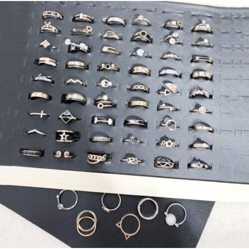 Titanium Steel Rose Gold Anti-allergy Simple Wedding Couples Rings Bijouterie for Man or Woman Gift