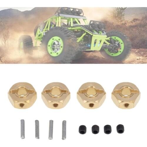 4PCS Heavier Brass Metal 12MM Wheel Hex 6/8/9/10 MM Extended Adapter For RC Crawler Axial SCX10 CC01 WRAITH 90027 90034 GEN 8