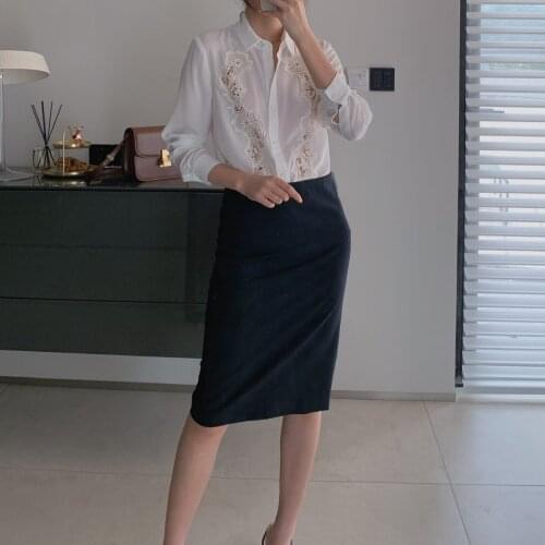 All-match Classic Skirt One-step Commuter Wool Mini Skirt Women