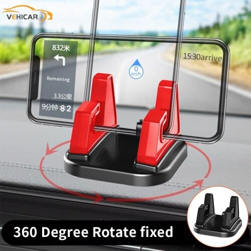 VEHICAR 360 Rotate Car Cell Phone Holder Car Dashboard Sticking Universal Mobile Phone Car Mobile Phone Bracket Accessories