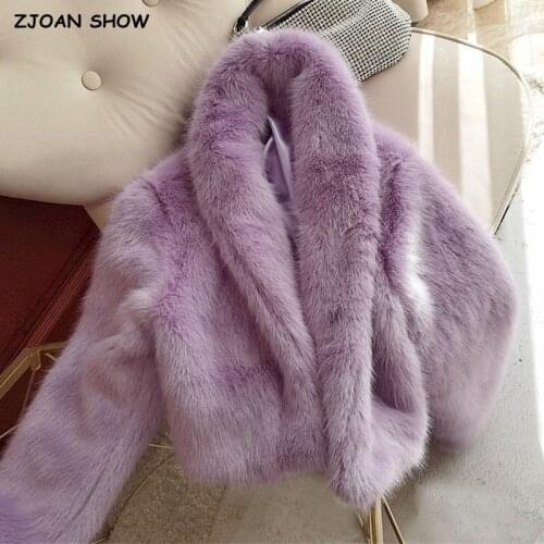 ZJOAN SHOW Artificial Fur Coats