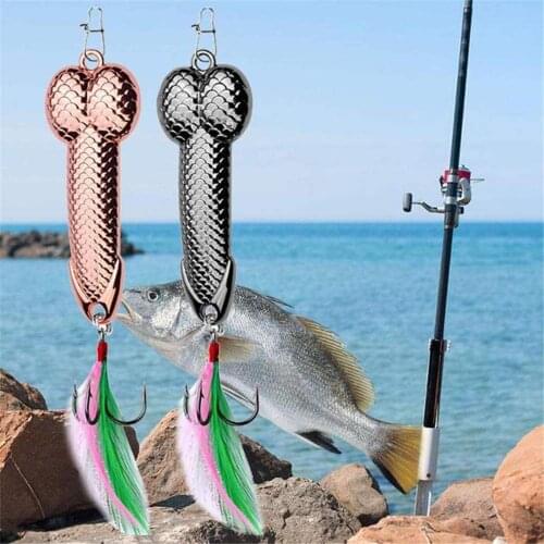 1pcs Hard Metal Wobble Fish Lures Spoon Lure Feather Bait Hook Fishing Tackl Hard Metal Wobble Fish Lures Spoon Feather Bait#p3