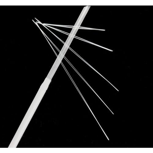 HGKLBB 5PCS Stainless Steel Open Beading Needles for beads DIY pearls Threading String Cord Handmade Jewelry Making Tools Pins