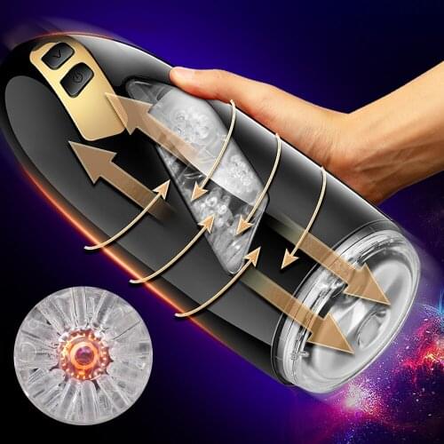 Automatic Masturbator For Men Vagina Anal Masturbating Telescopic Rotation Piston Male Adult Product Big Size Sex Toys For Men