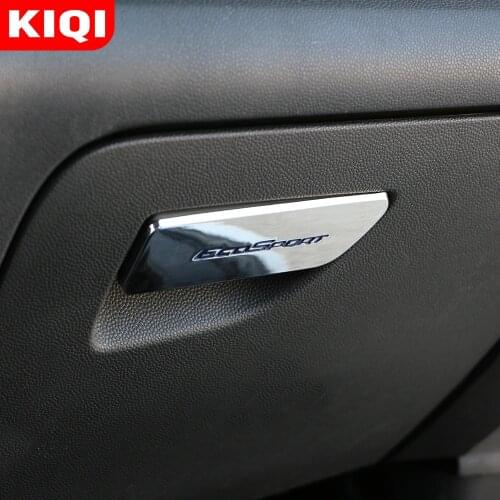 Car Glove Box Handle Cover for Ecosport ABS Chrome Car Interior Storage Box Decoration Trim Sticker for Ford Ecosport 2012- 2016