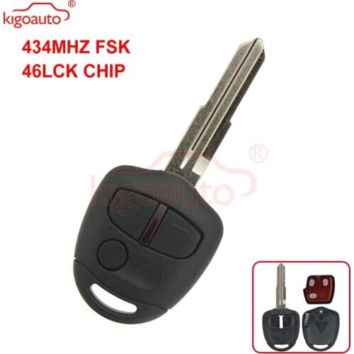Kigoauto Car remote key 3button 434mHZ MIT11 with 46LCK chip for Mitsubishi Lancer Outlander Mirage Colt