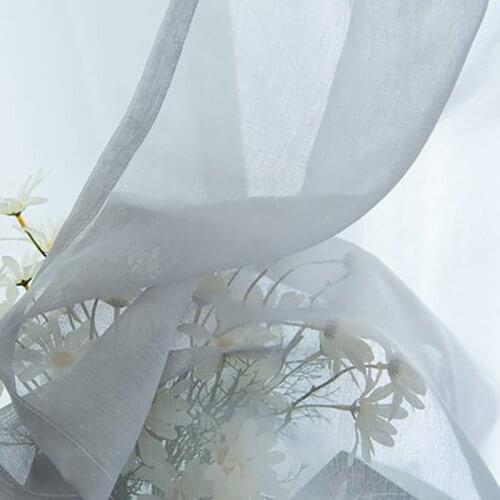 White Tulle Curtains For Living Room Para Salon Cortinas шторы фатин Rideau Nordic Modern Minimalist Hook Maidens Gauze Curtain