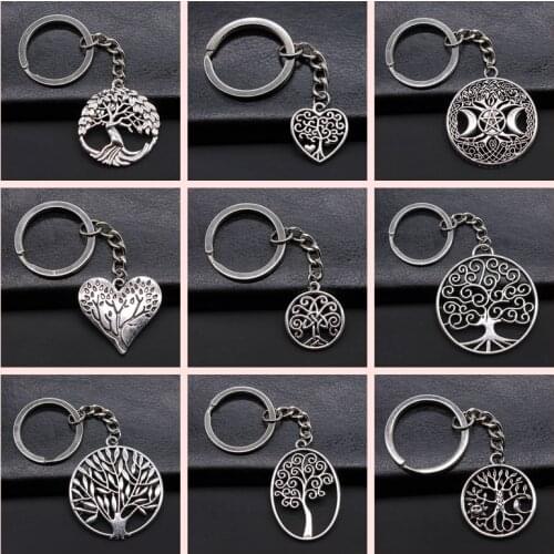 1 Pieces Keychain Tree Of Life Love key chain women key chain women keychains for women key chain ring