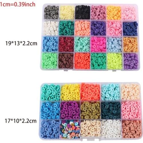 Mixed-Colour Polymer Clay Beads DIY Jewelry Bracelet Earring Necklace Craft Making Supplies Gift for Women Girl Au09 21