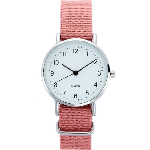 Casual Children Watch Quartz WristWatch Gift for Girls Clock Fashion Kid Watch Canvas Strap Kids Watches Girls Relogio Infantil