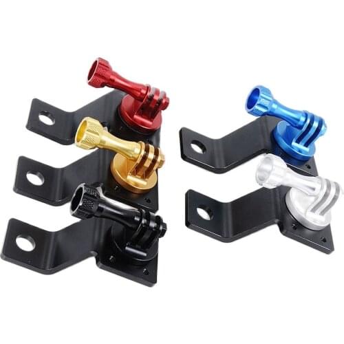 Colorful Aluminum Motorcycle Tripod Fixed Holder Mount Bracket with Screw for Gopro 9876543+ OSMO MAX XiaoMI Yi SJ Action Camera