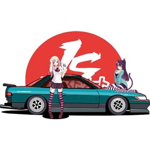 For Car with Youth ANIME Window Fine Decal Sunscreen Car Sticker Anime Car Accessories Decoration KK Vinyl Cover Scratches PVC