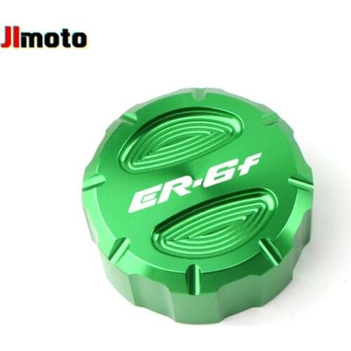 For Kawasaki ER-6N ER6n ER-6F ER6f ER 6f / 6n High Quality Motorcycle Accessories Rear Cover Brake Fluid Reservoir Cap Oil Cup
