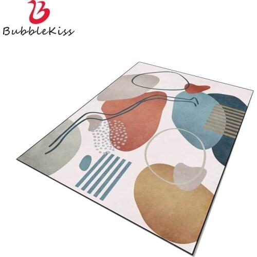 Bubble Kiss Nordic Style Carpet Color Simple Geometry Rugs Home Carpets For Living Room Door Mat Bedroom Decor Non-slip Area Rug