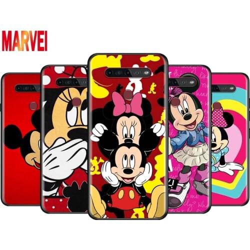 Red Mickey mouse For LG K92 K42 K22 K71 K61 K51S K41S K30 K20 2019 Q60 V60 V50 S V40 V30 G8S G8 X ThinQ Soft Phone Case