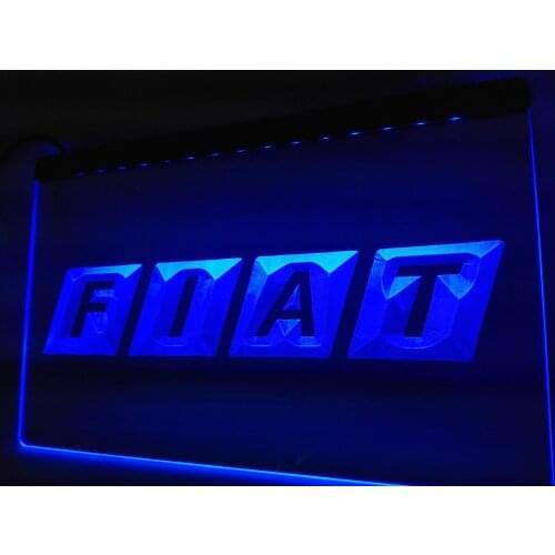LG010- Fiat LED Neon Light Sign hang sign home decor crafts