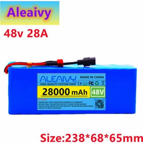 48v lithium ion battery 48v 28Ah 1000w 13S3P Lithium ion Battery Pack For 54.6v E-bike Electric bicycle Scooter with BMS+charger