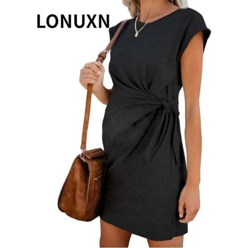 Летние платья для беременных LONUXN China At AliExpress