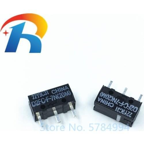 Free Shipping 10pcs NEW OMRON microswitch D2FC-F-7N 20M OF suitable for the 10M 50M button of Steelseries Logitech mouse