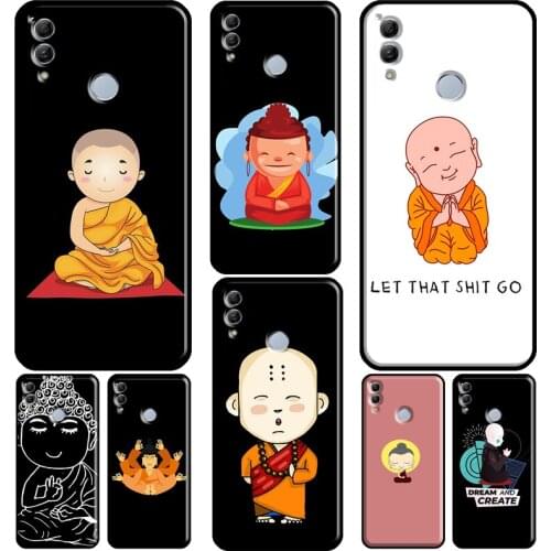Cute Buddha Monk Zen Buddhism For Huawei Honor 10 Lite 9 20 10i 8X 9X 10X Lite 8A 9A 8S 9S 4C 6C 7C 7A Pro Phone Cover