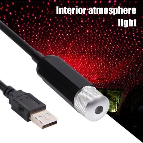 Portable Car Roof Star Light Interior LED Starry Laser Atmosphere Ambient Projector USB Auto Decoration Night Car Decor Lights