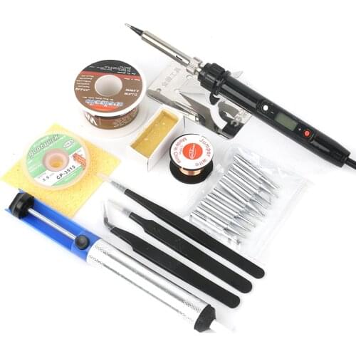 936a Professional Adjustable Temperature LCD Digital Electrical Soldering Iron Soldering Station DIY Welding Tools 90W EU Plug