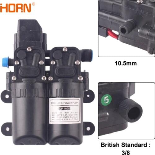 DC 12V 5.5L/min Automatic Switch Agricultural Electric Water Pump Self Priming Pumps Micro High Pressure Diaphragm Wash Car pump