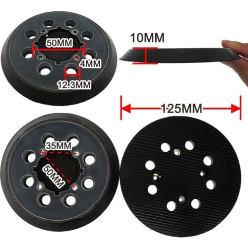 1pcs Sander Pad 5 Inch 125mm 8 Hole Sander Pad Hook & Loop For N329079 Orbit Random Sanders Practical