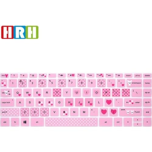 HRH Silicone Keyboard Cover Skin for HP 14 inch Laptop Keyboard Cover/for HP Pavilion x360 Keyboard Cover 14M-BA 14M-CD 14-BF