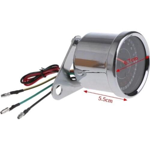 Universal LED Motorcycle Tachometer DC 12V Meter 13K RPM for honda Suzuki