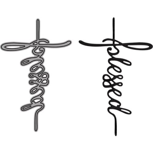 Cutting Dies Blessed Irregular Shape To Decoration For DIY Scrapbooking Embossing Album Paper Cards Dies 2021 New