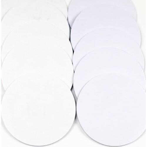 10pcs 125KHZ TK4100 EM4100 RFID Coin ID Card With 3M Adhensive Sticker Read Only Diameter 25mm for Access Control