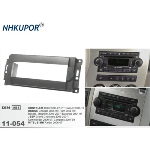 11-054 Radio Fascia for Jeep Chrysler Dodge CD Installation Facia Trim Dash Frame Kit