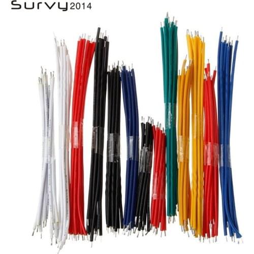 130pcs/Lot Tin-Plated Breadboard Jumper Cable Wire 24AWG For Arduino Flexible Two Ends PVC Wire Electronic 6 Colors