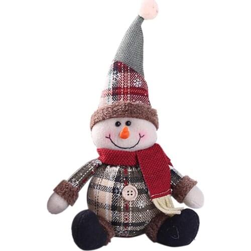 2020 New Year Christmas Decoration Santa Snowman Elk Shaped Dolls Gift Christmas Tree Hanging Ornament Xmas Home Decor