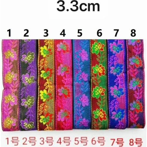 3.3cm ethnic style folk style nation style jacquard webbing,jacquard ribbon,garment ribbon,shoes ribbon,bag ribbon,QC0707A
