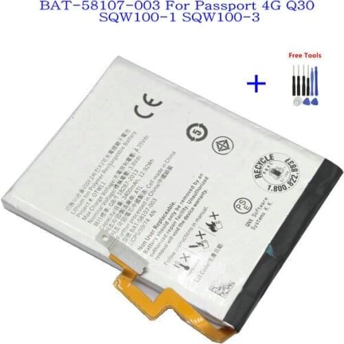 1x 3400mAh BAT-58107-003 Replacement Battery For BlackBerry Passport 4G Q30 SQW100-1 SQW100-3 Windermere + Repair Tools kit