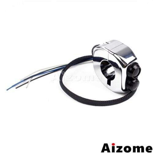 Motorcycle CNC Aluminum On/Off Start Kill Horn Reset 3 Button Switch For Honda Yamaha Suzuki Kawasaki 1" Bar Push Button Switch