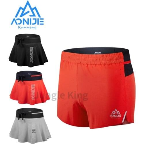 AONIJIE F5106/F5104 Newest Women Quick Dry Sports Skirt Pantskirt with Lining Invisible Pocket for Running Tennis Badminton Gym