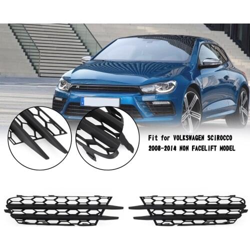 Artudatech Pair Front Bumper O/S Lower Grill Fit For VW Scirocco 2008-2014 1K8853666B Car Accessories