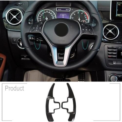 Car Accessories For Mercedes Benz A B E GLA GLK GL SLK R ML Class W176 W246 W212 X204 X166 ABS Steering Wheel Paddle Shifter