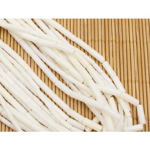 3x9mm White Coral Tubo loose beads 15" ,we provide mixed wholesale for all items ,please contact us