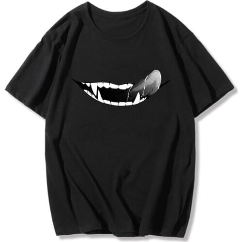 Black Butler Ciel Phantomhive T-shirt Smiley Tongue Japan Anime Manga Kuroshitsuji Tee Shirt Short Sleeved Novelty Tshirt Merch
