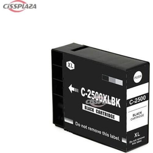 CISSPLAZA 1pc black C-2500XL compatible ink cartridge for Canon MAXIFY iB4050 MB5050 5350 MB4050 MB5350 ink pgi2500 pgi-2500