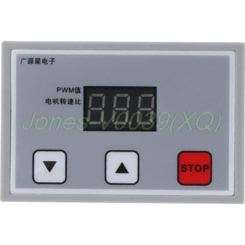 Digital Display 0~100% adjustable DC 12V 24V 5A 120W PWM Motor Speed Controller Regulator Reversible Variable Speed Slow Start