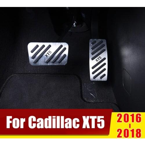 For Cadillac XT5 2016 2017 2018 AT Car Styling Accelerator Gas Pedal Brake Pedals Non-Drilling Cover Case Pads Trim Accessories