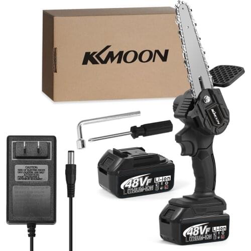 6In 48VF Mini Electric Chainsaw Rechargeable Wood Spliting Brush Chainsaw One-handed Garden Woodworking Power Tool Electric Tool