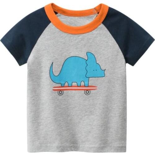Summer Children Clothing Boys T Shirt Cotton Short Sleeve T-shirt Kid Boy Casual Cute T-shirt 1-8Years Shirt